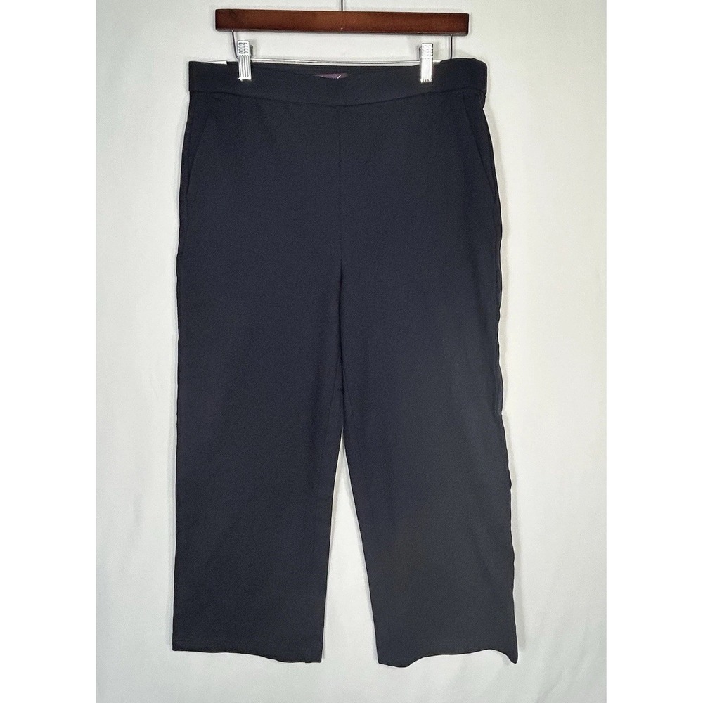 Gloria Vanderbilt NWT Ponte Pants Navy Classic Cropped Stretch Size Large